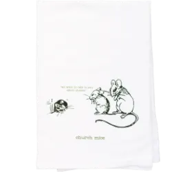 Church Mice Flour Sack Kitchen Tea Towel