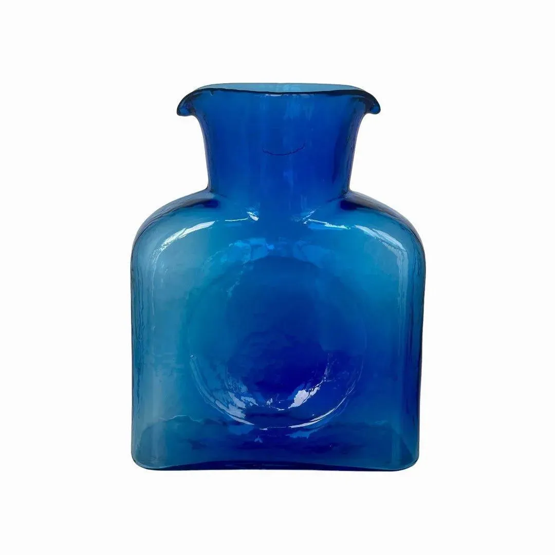 Classic Blenko Blue Glass Water Carafe/Pitcher/Vase