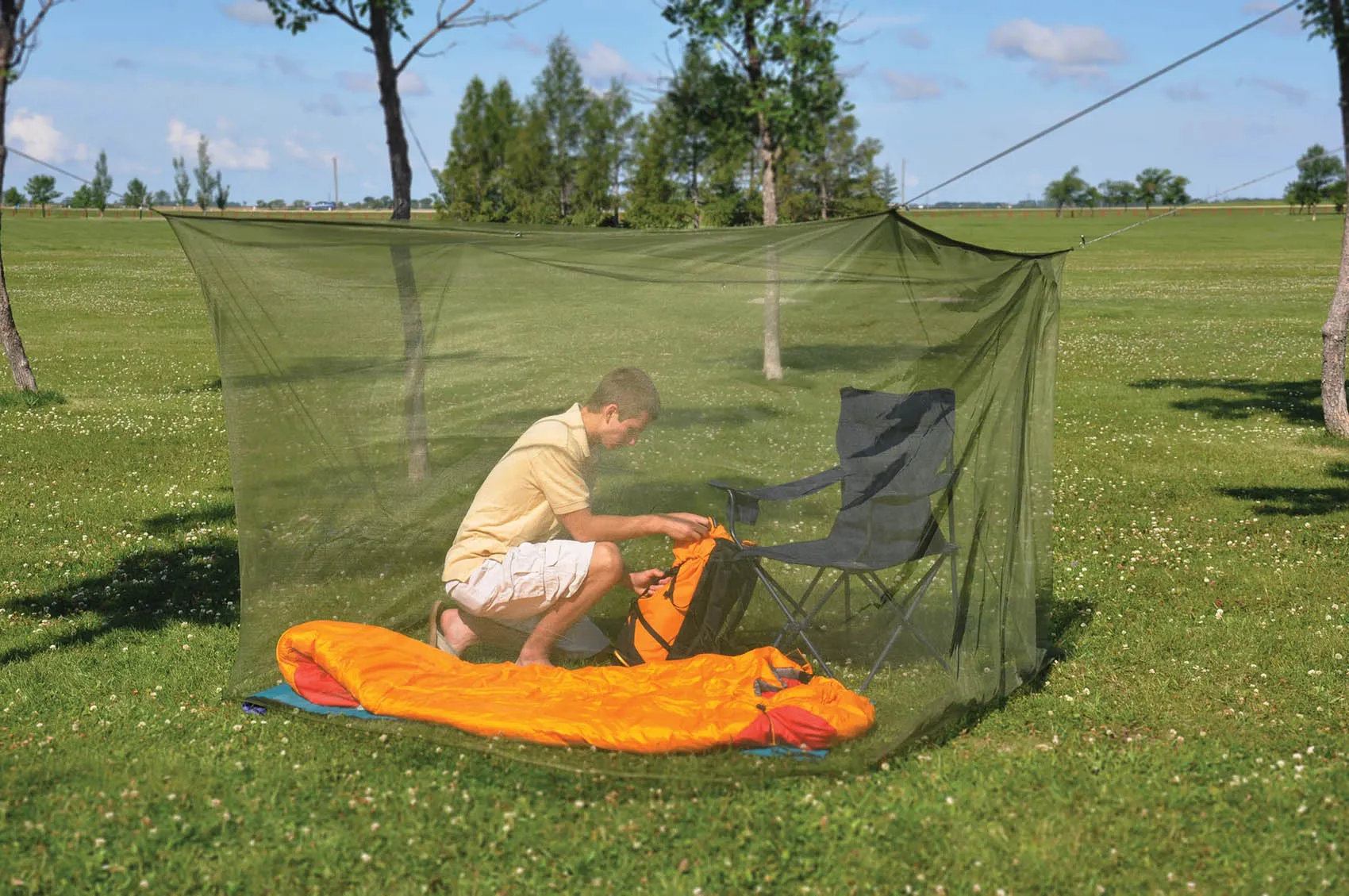 Coghlan's Double Wide Mosquito Net, Green, Mesh Netting Protects from Insects