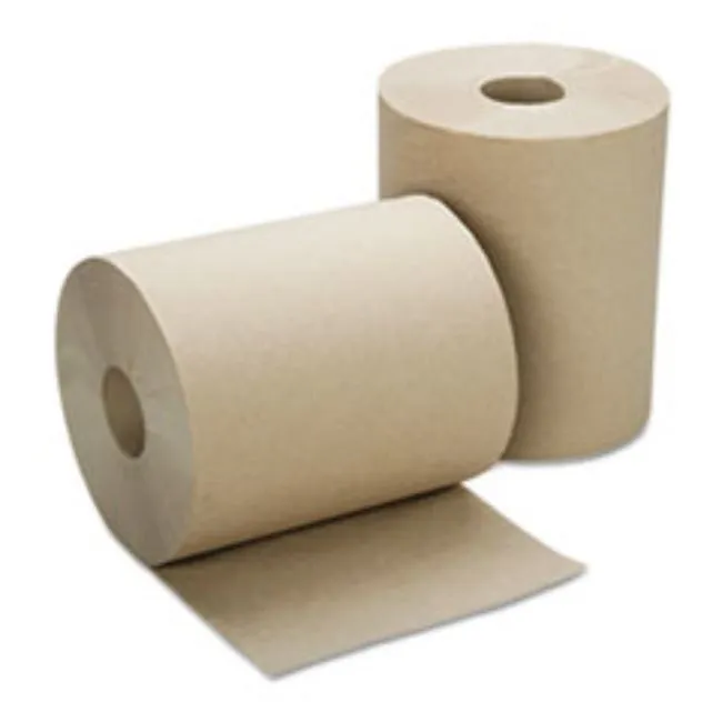 CONTINUOUS ROLL PAPER TOWEL, 8" X 600FT, NATURAL, 12 ROLLS-BOX