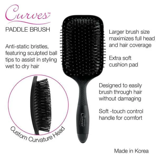 Cricket Curves Large Paddle Brush