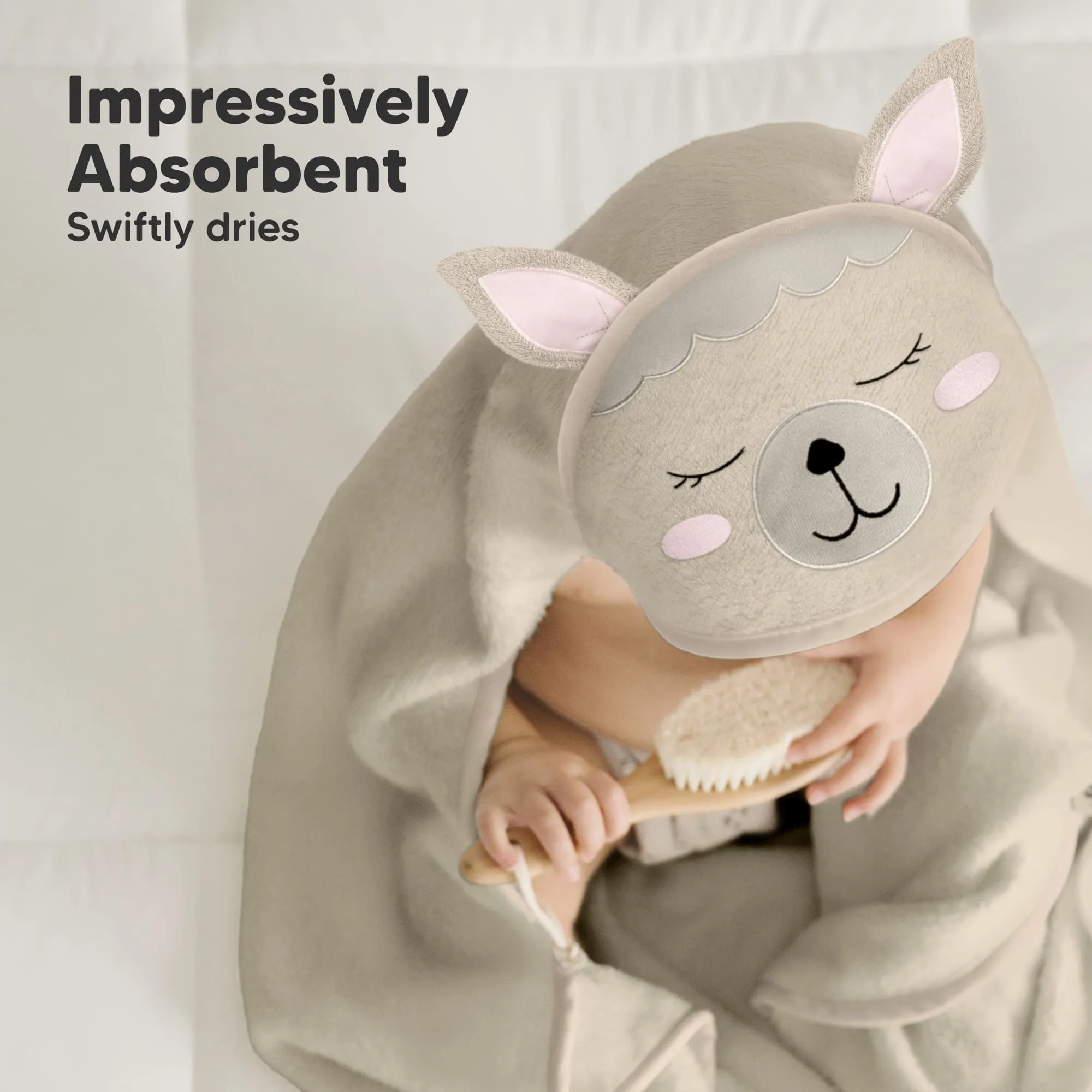 Cuddle Baby Hooded Towel (Alpaca)