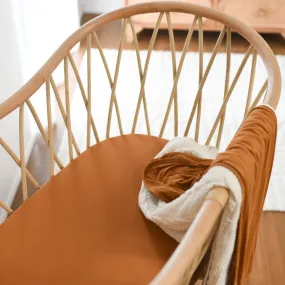 Desert Bronze organic cotton JERSEY BASSINET sheet