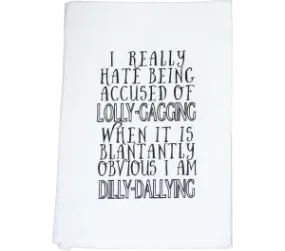 Dilly Dally Flour Sack Kitchen Tea Towel