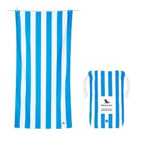 Dock & Bay Beach Towel Cabana Collection L - Bondi Blue