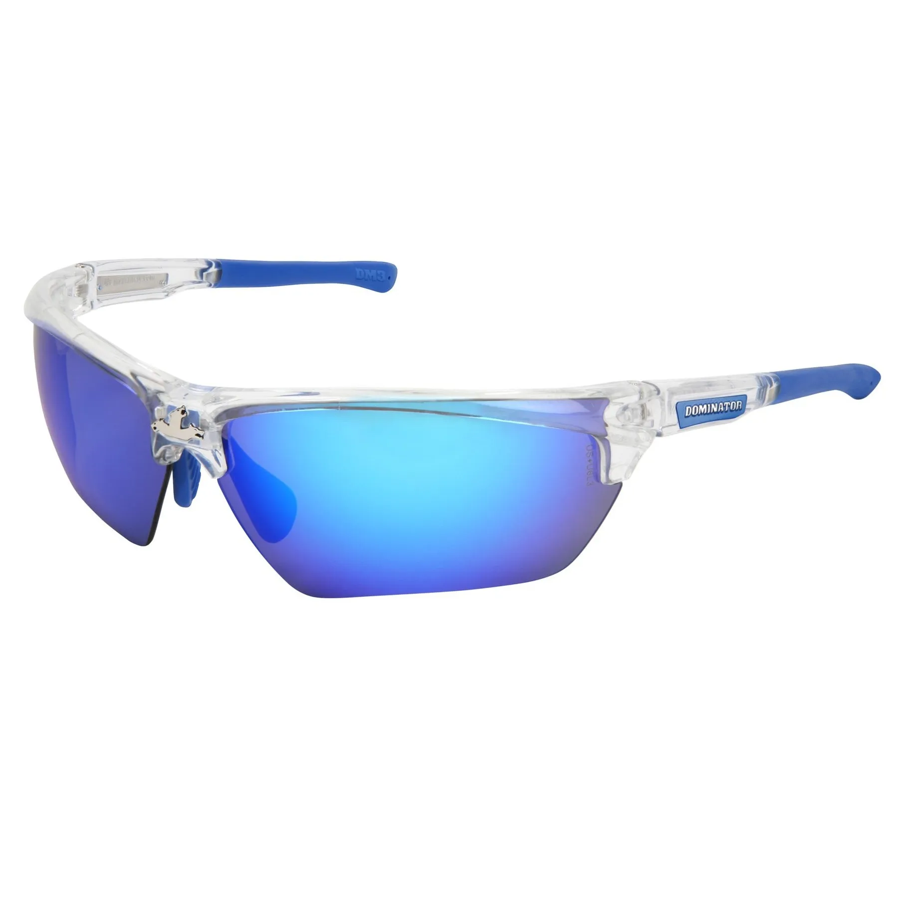 Dominator DM3 Safety Glasses / Sunglasses with Adjustable Wire Core Temples & Soft Nosepiece, ANSI Z87.1