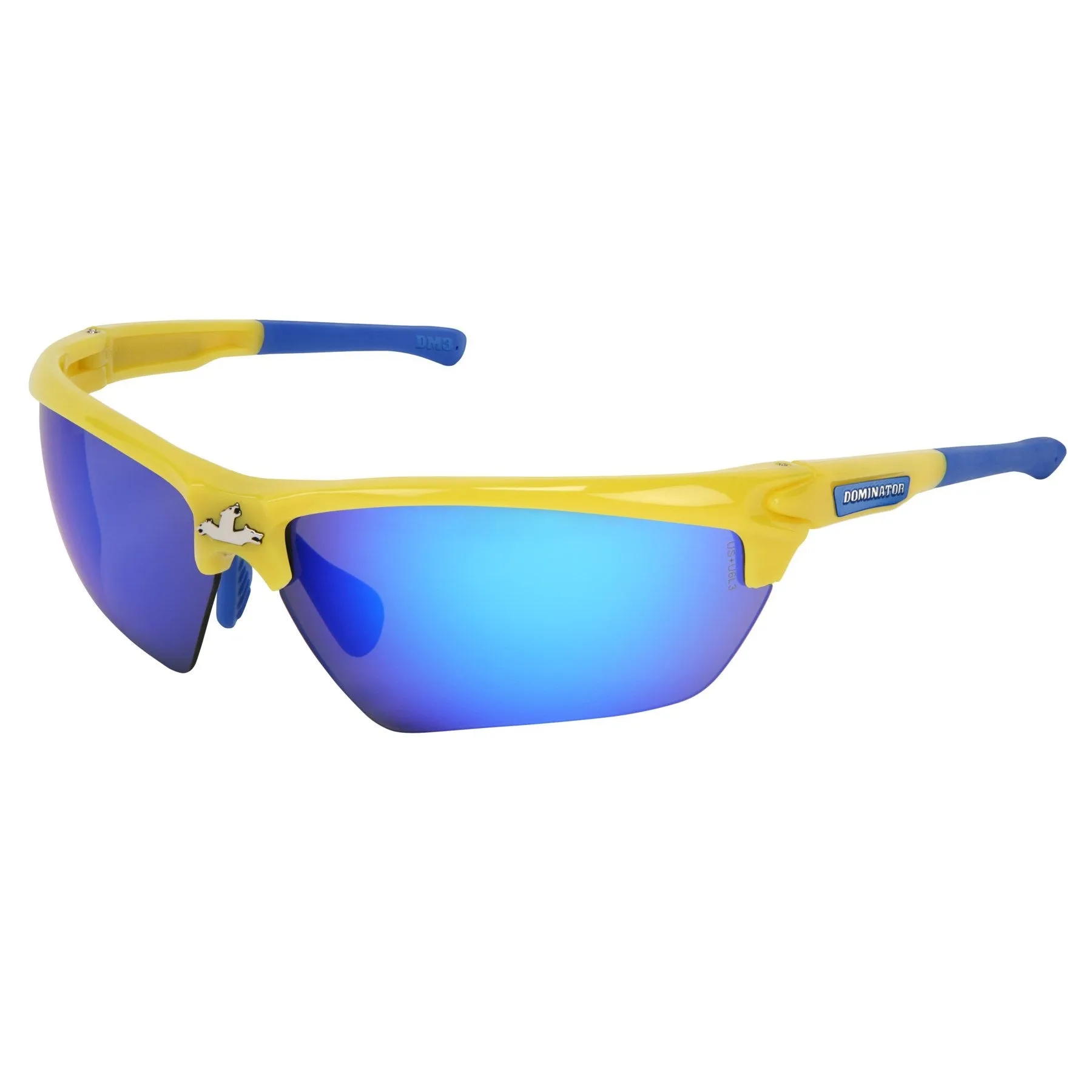 Dominator DM3 Safety Glasses / Sunglasses with Adjustable Wire Core Temples & Soft Nosepiece, ANSI Z87.1