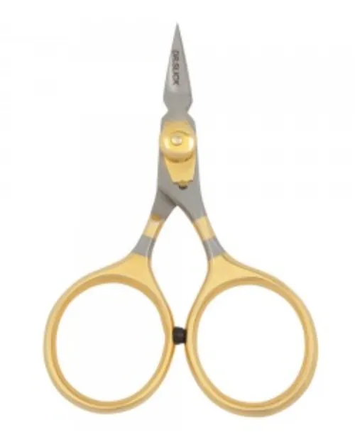 Dr Slick 3 3/4" Gold Loops Arrow Straight Razor Scissor