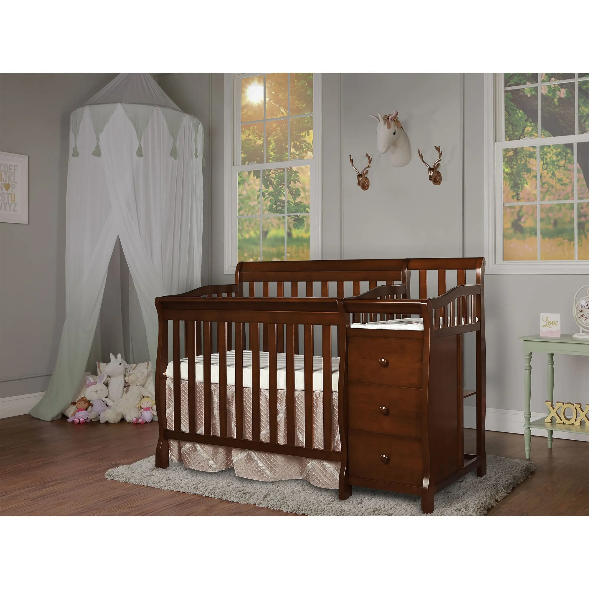 Dream On Me Jayden 4-in-1 Mini Convertible Crib and Changer