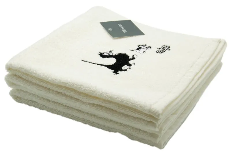 Dubout Cats Mother & Son Terry Cloth Hand Towel