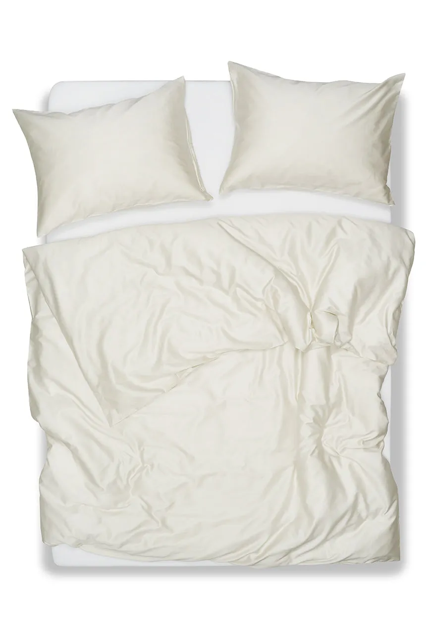 Egyptian Cotton Sateen Bedding in Eggshell Color