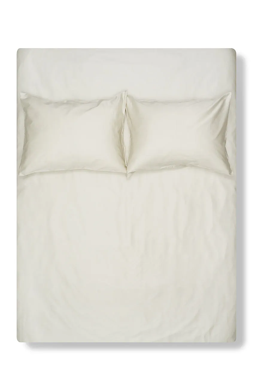 Egyptian Cotton Sateen Bedding in Eggshell Color