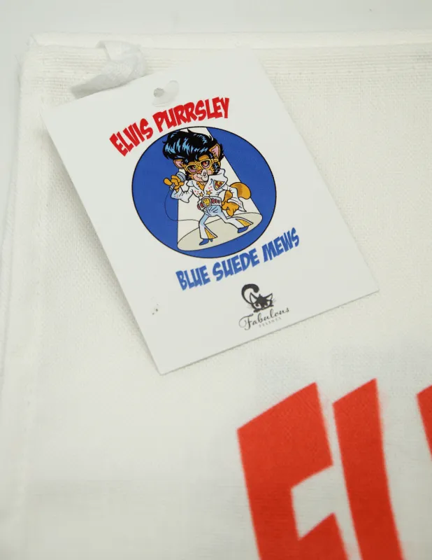 Elvis Purrsley Cat Cotton Tea Towel