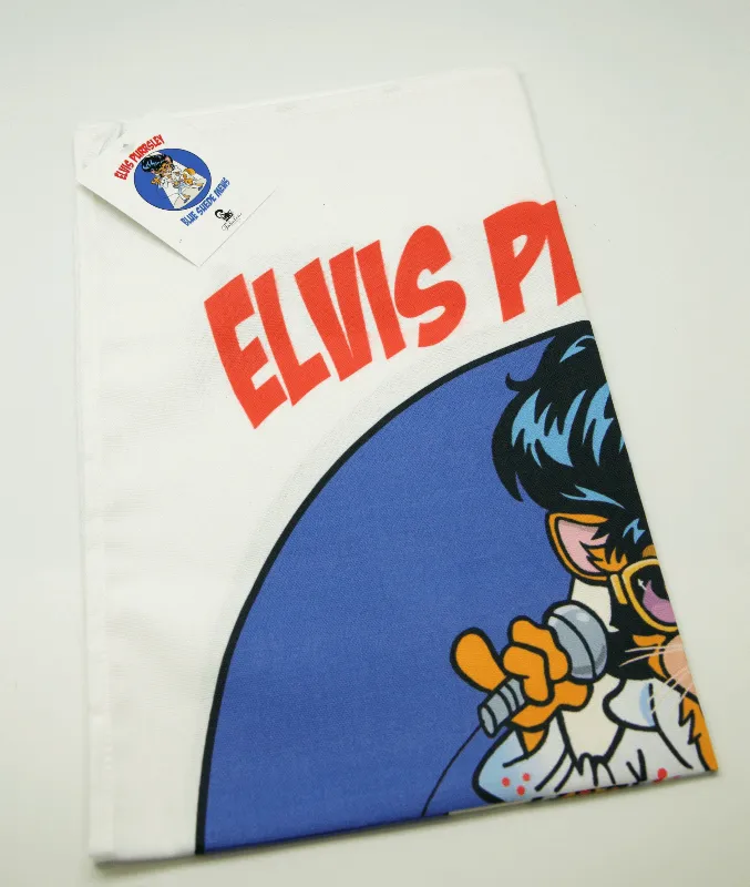 Elvis Purrsley Cat Cotton Tea Towel