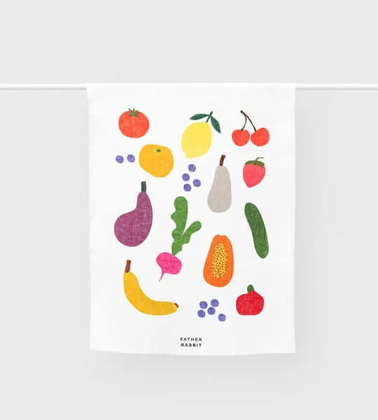 FATHER RABBIT TEA TOWELS