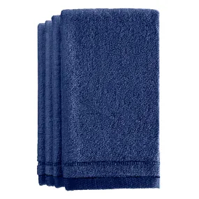 Fingertip Terry Towels Set of 4– Blue (Wholesale)