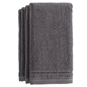 Fingertip Terry Towels Set of 4 - Grey (Wholesale)