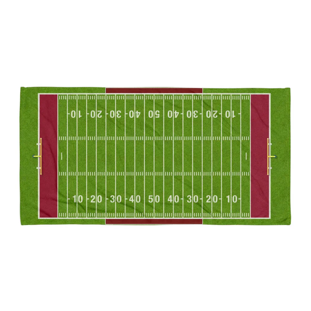 Football Field Beach Towel