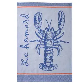 French Jacquard Le Homard or Lobster Tea Towel by Coucke