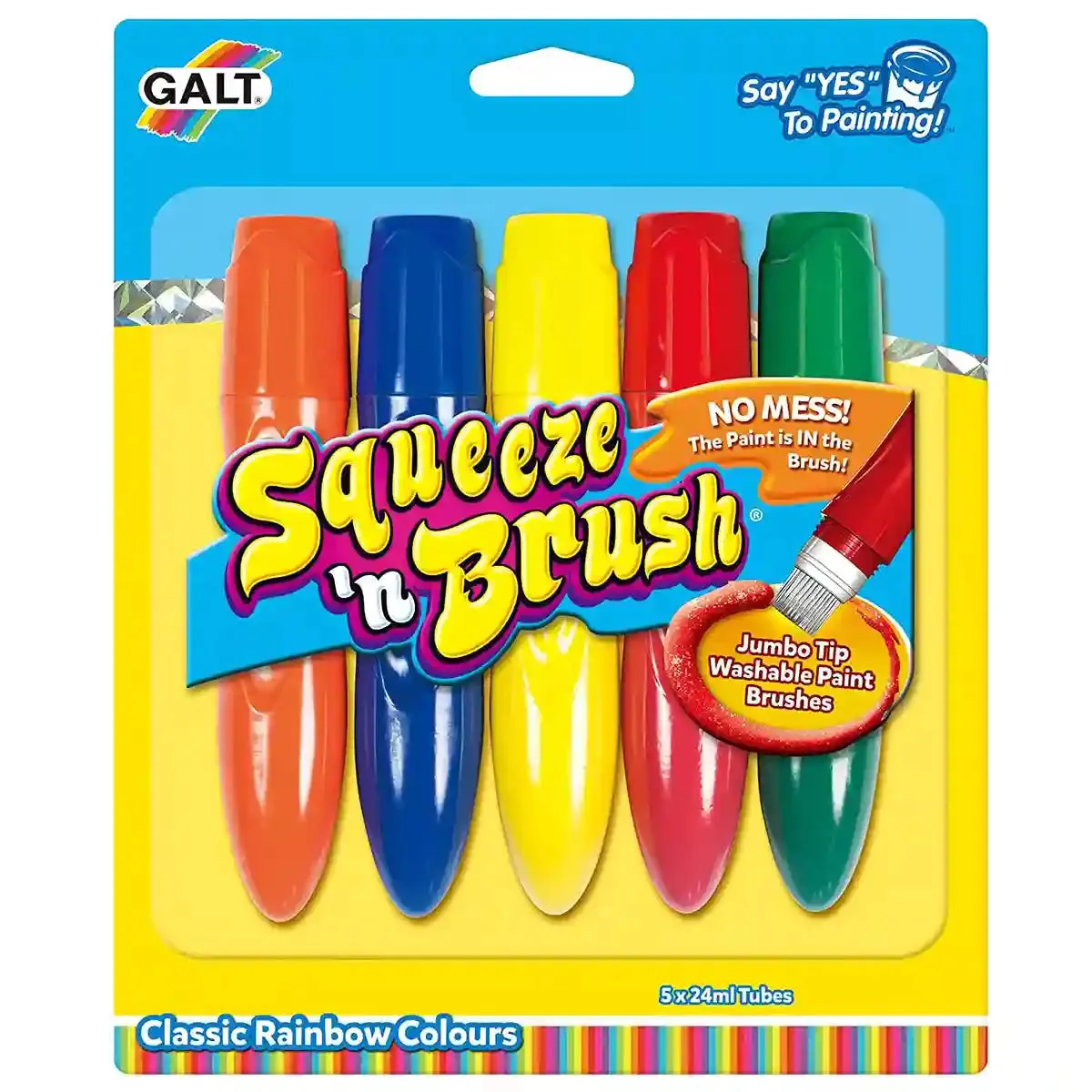 Galt Squeeze N Brush - 5 Classic Colours