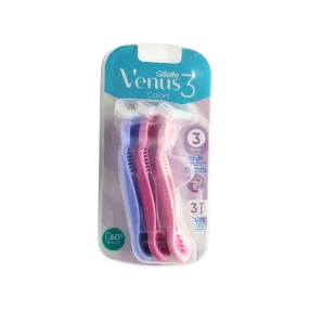 Gillette Venus 3 Razor 3 Blades For Ladies