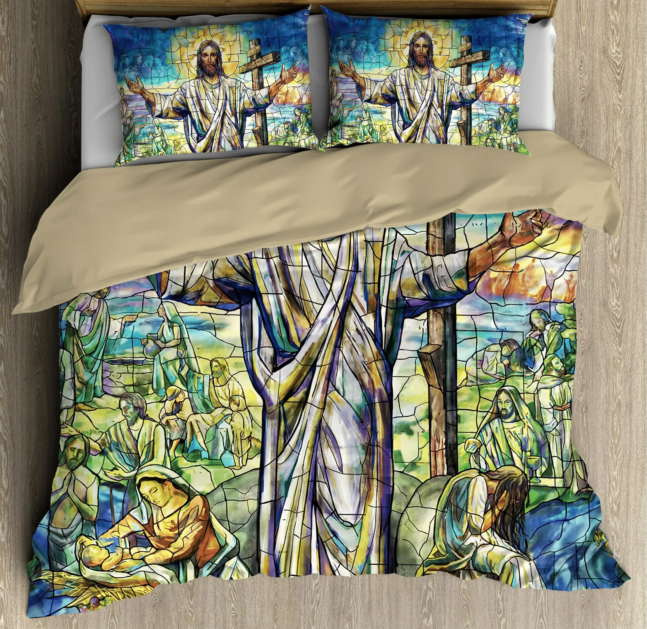 God Jesus Gotic Art Bedding Set - Christian Bedding Sets