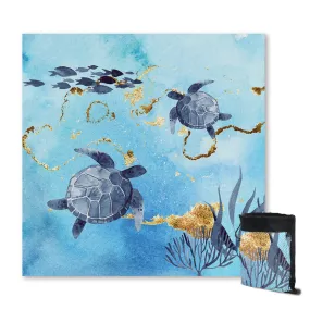 Golden Sea Turtle Bay Sand Free Towel