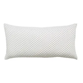 Grey Herringbone Throw Pillow