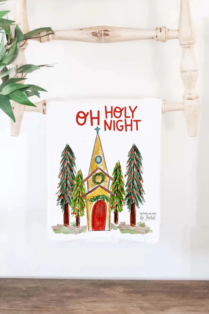 Happy by Rachel, Ilc HBR TOW-HOLY Oh Holy Night Cotton Christmas Tea Towel