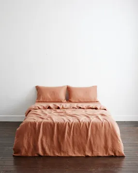 Hazelnut 100% French Flax Linen Bedding Set