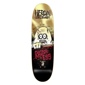 Heroin Skateboards Razor Egg Gold Skateboard Deck - 9.125