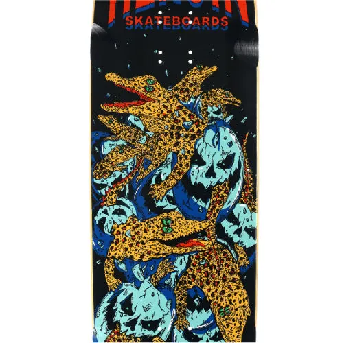 Heroin Swampy Gators Double Drilled Skateboard Deck 9.125"