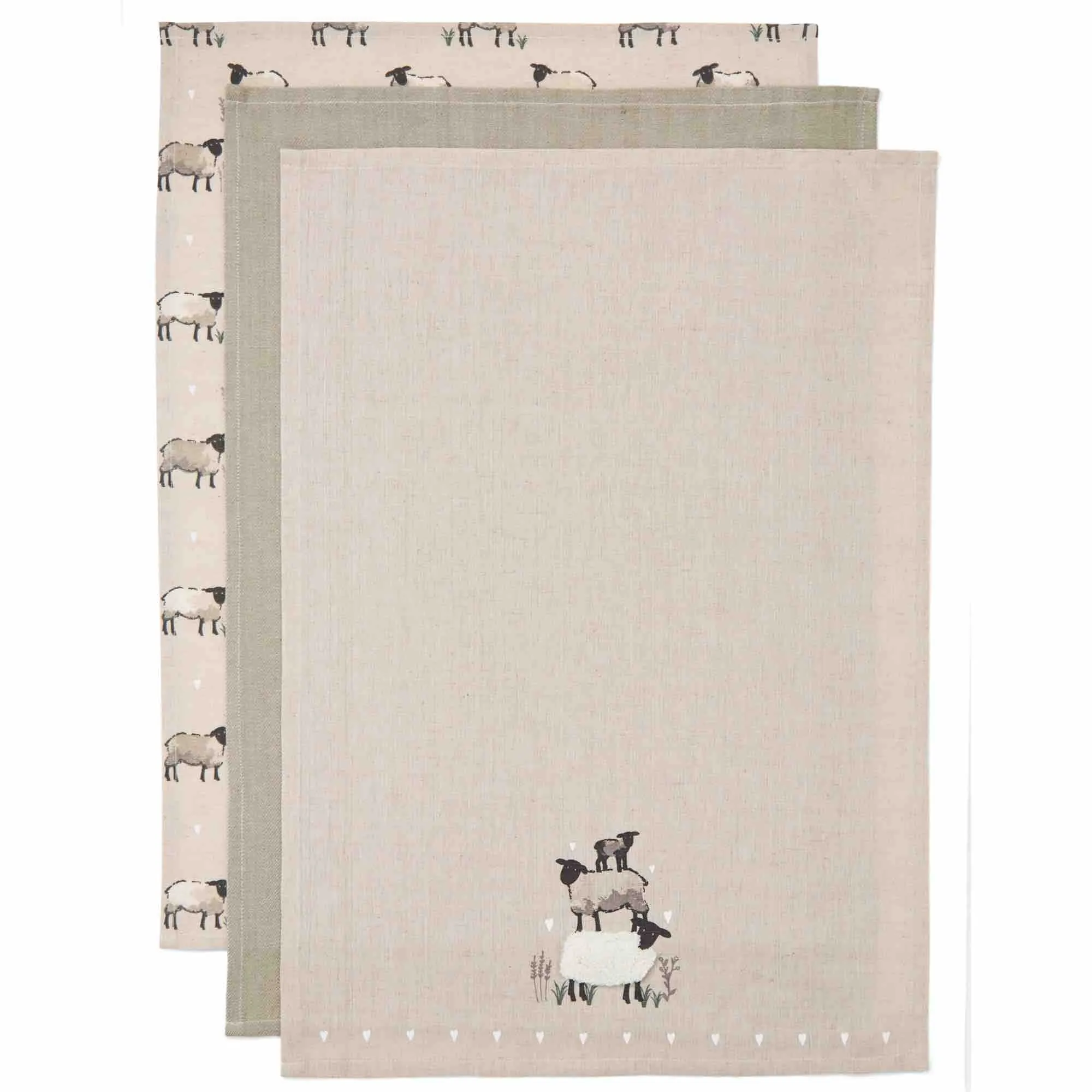 Highland Sheep 3 Pack Tea Towels