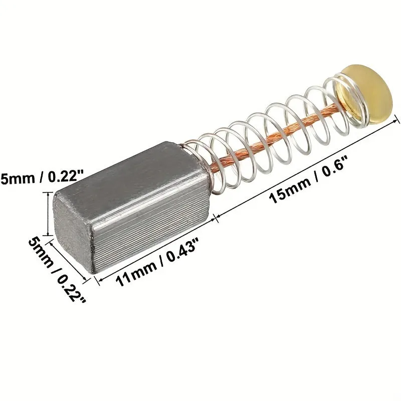 HighQuality Carbon Brushes for Electric Power Tools  5 Pairs