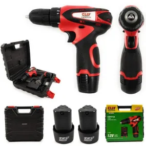 Homdum Cordless Clif 10mm Multi Function Drill, Reverse Forward Motion with 12V Lithium-Ion