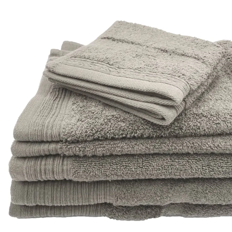 Jenny Mclean De La Maison 7 Piece Silver Towel Pack