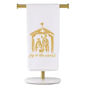 Joy To The World Nativity Hand Towel