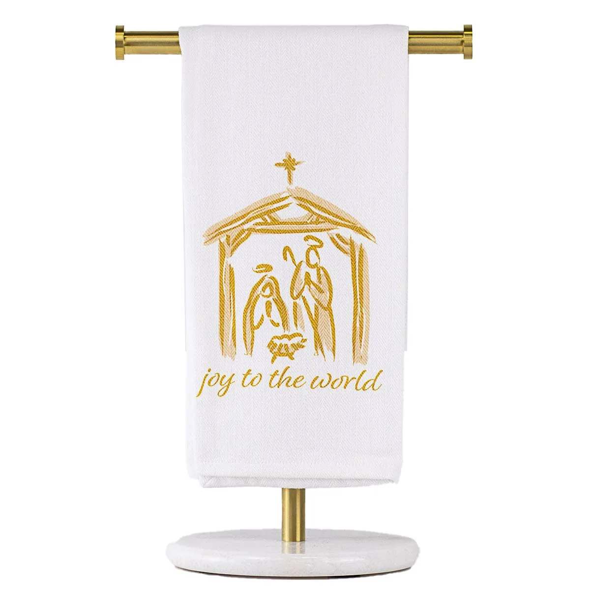 Joy To The World Nativity Hand Towel