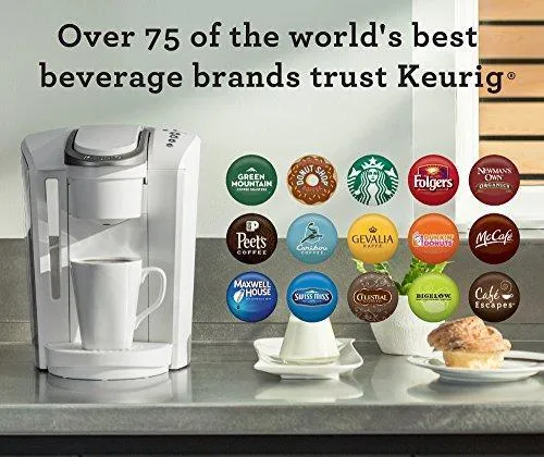 Keurig K-Select Coffee Maker, Single Serve K-Cup Pod Coffee Brewer, With Strength Control and Hot Water On Demand, Matte White