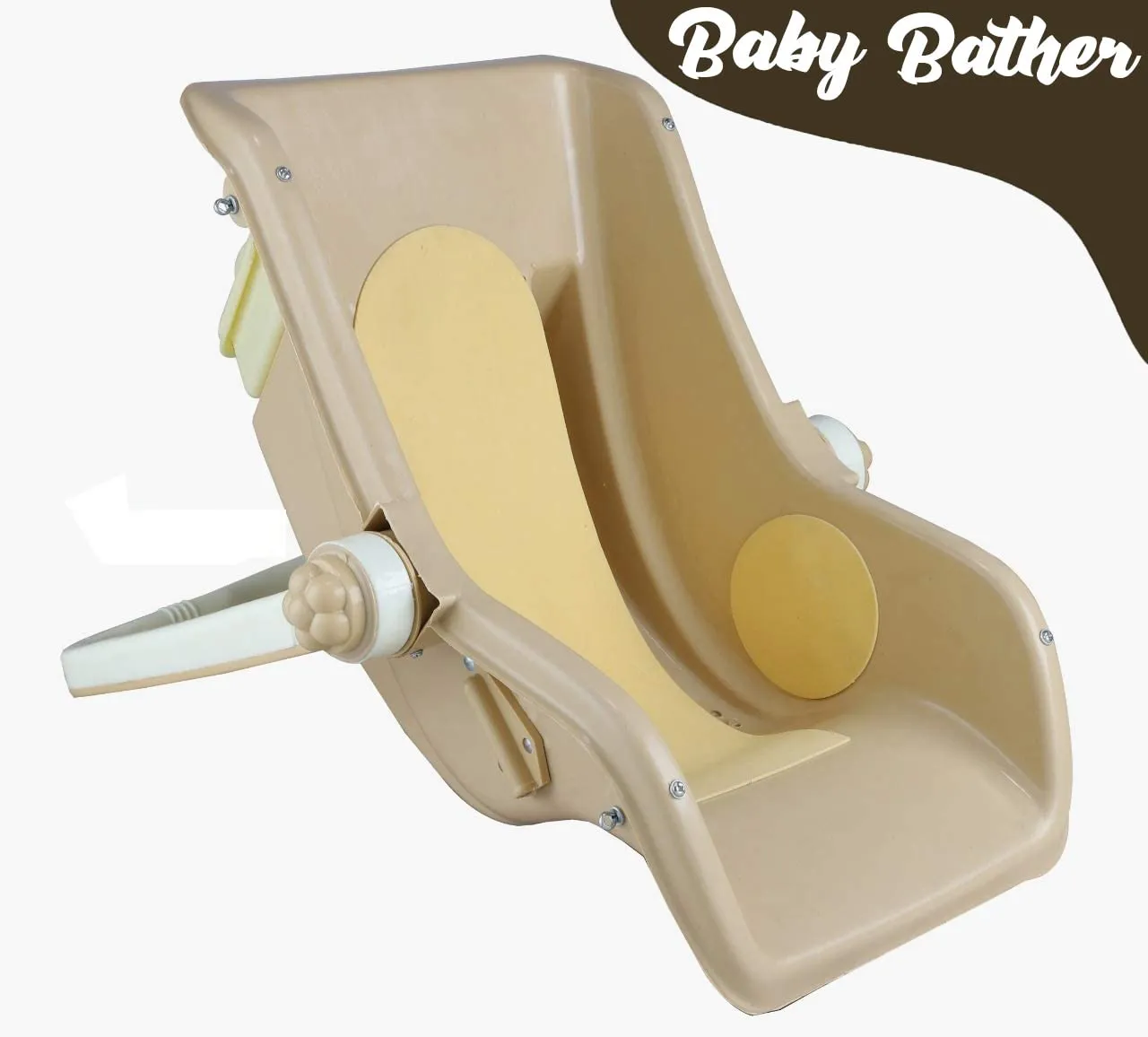 KIDBITKART adjustable Baby Bouncer Super Deluxe 12 In 1 Musical Carry Cot Bouncer (Deluxe 12 In 1), Brown, Polypropylene & Mild Steel