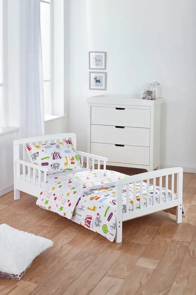 Kinder Valley White Circus Friends Toddler Bedding Set (3 Piece)