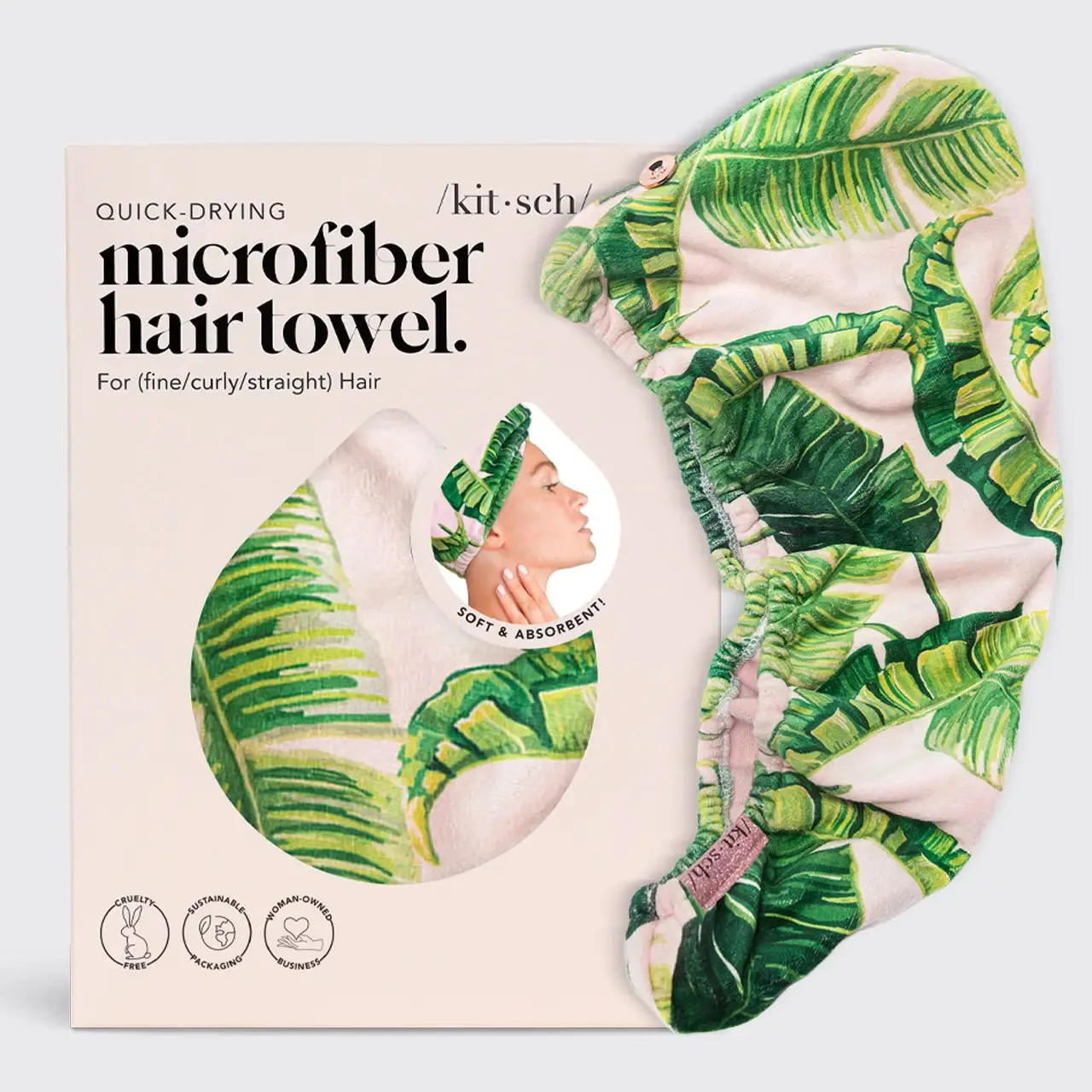 Kitsch Microfiber Hair Towel