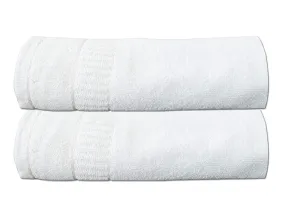 Kuber Industries 500 GSM Cotton Bath Towel|Super Absorbent Towel|Bath Towel for Men and Woman|Lightweight & Odour Free|Pack of 2 (White)