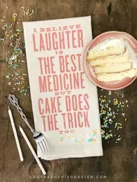 Laughter is the Best Medicine Kitchen Towel