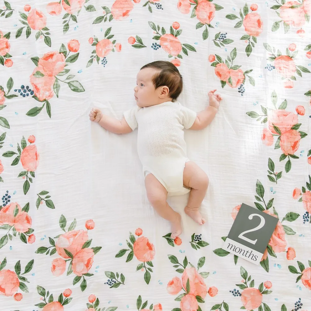 Little Unicorn Photo Blanket - Watercolour Rose