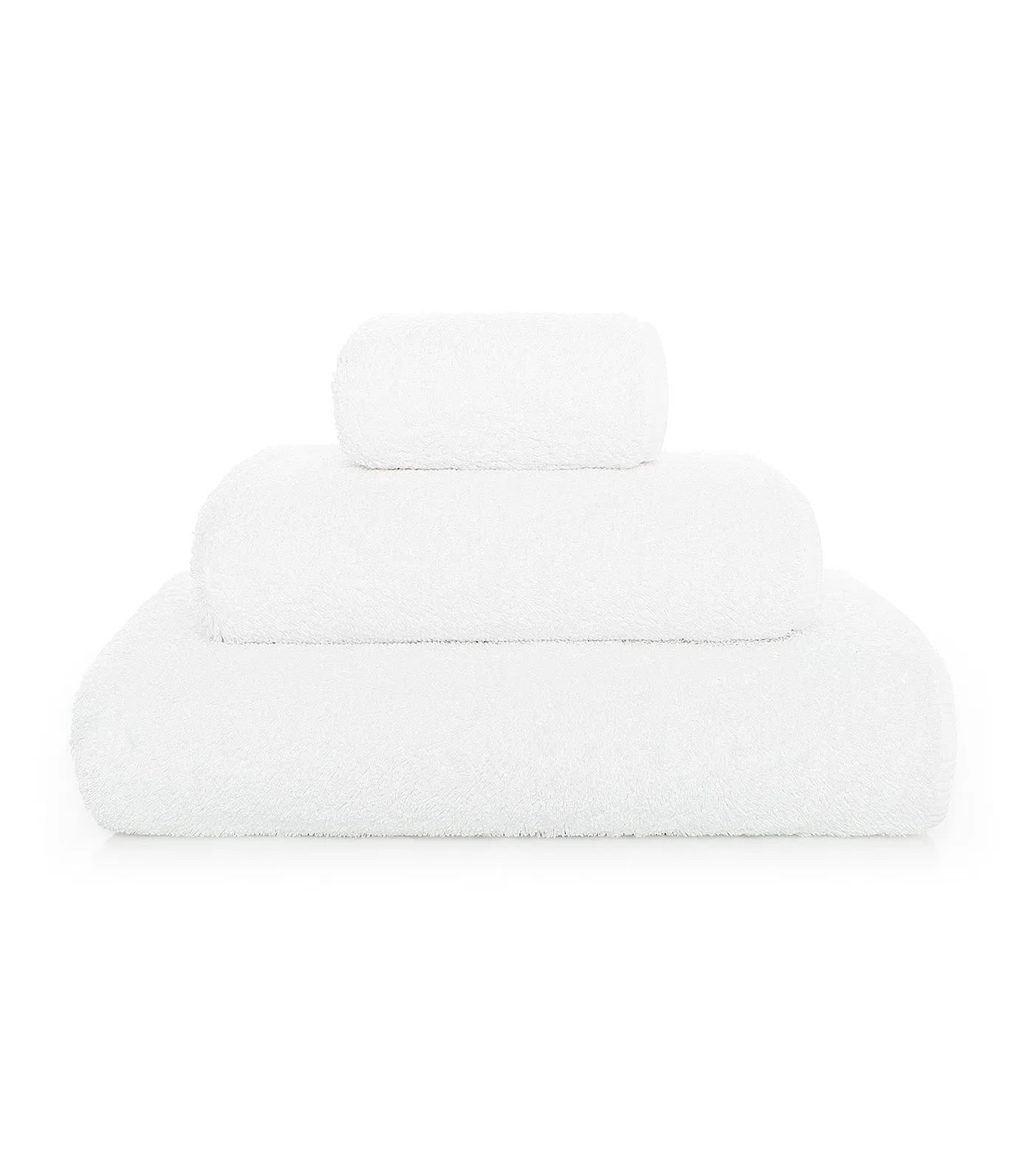 Long Double Loop Towels White