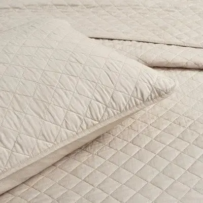 Lush Décor 2pc Twin/Twin Extra Long Ava Diamond Oversized Cotton Quilt Set Tan