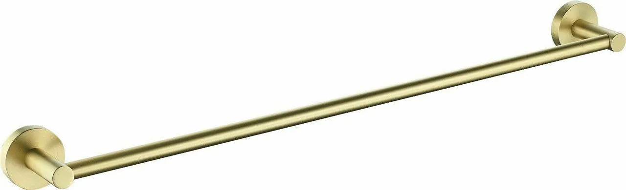 Luxurious Brushed Gold Stainless Steel 304 Towel Rack Rail - Single Bar 800mm