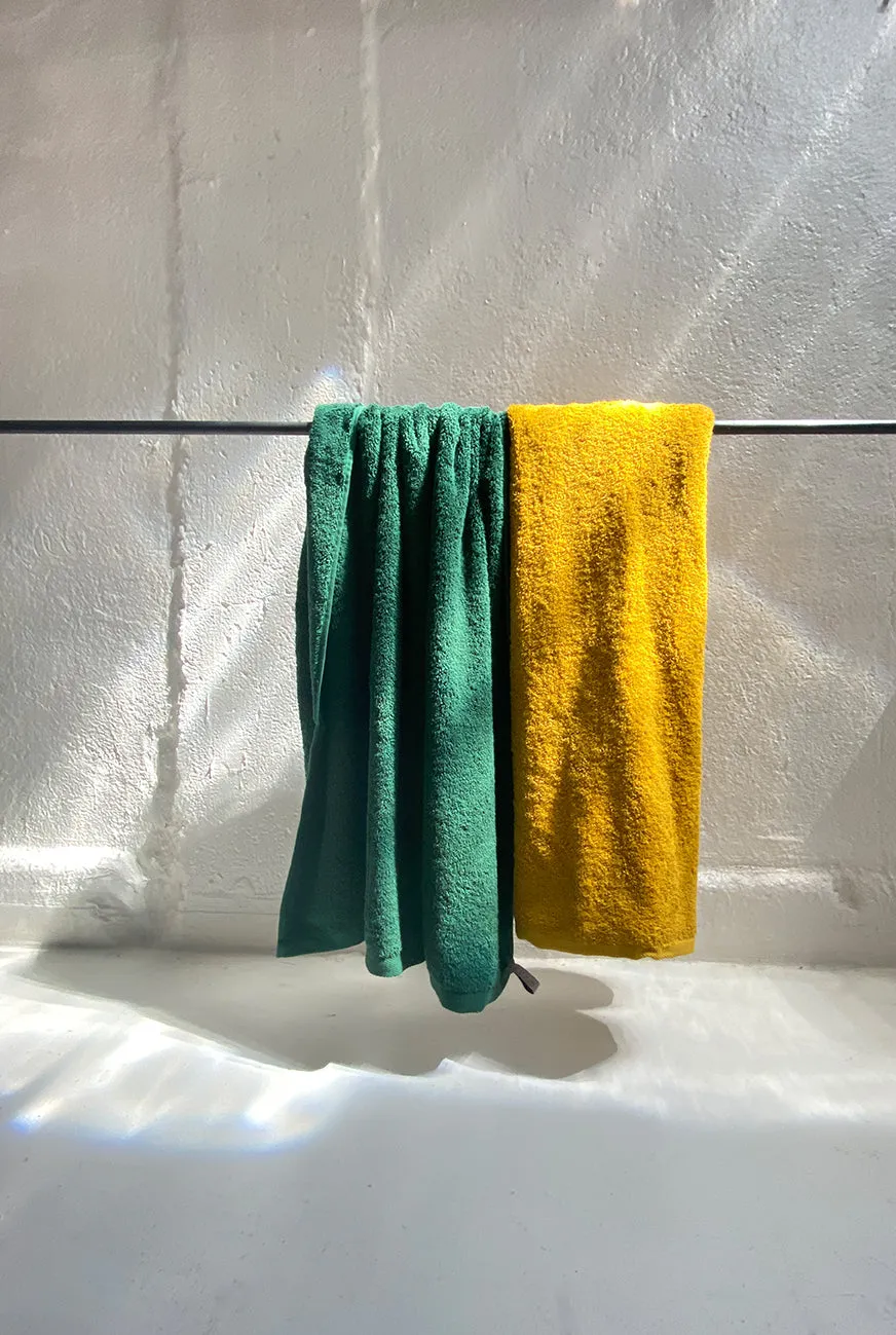 Luxury Bath Towel Sets in Emerald Green Color