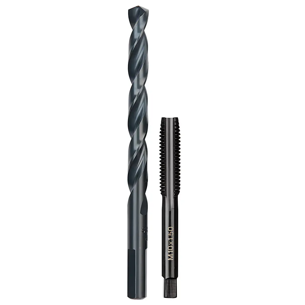 M10-1.50 mm Straight Flute Plug Tap & R Drill Bit